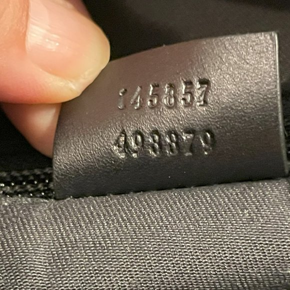 GUCCI monogram black canvas crossbody / shoulder purse unisex - Picture 7 of 15